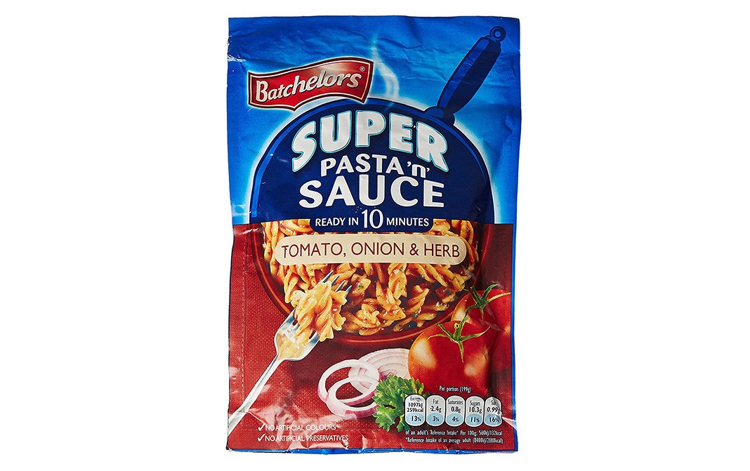 Batchelors Super Pasta 'n' Sauce Tomato, Onion & Herb   Pack  128 grams
